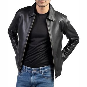Chaqueta para hombre chaquetas para hombre Chaqueta de vuelo de cuero de alta calidad con diseño clásico y características Prendas de abrigo duraderas y elegantes - Product Image 3
