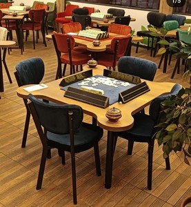 Mesa de Comedor Cuadrada Moderna, Muebles Comerciales para Restaurantes, Asientos de Madera para Cafeterías, para Áreas de Comedor de Hoteles y Cafeterías - Product Image 4