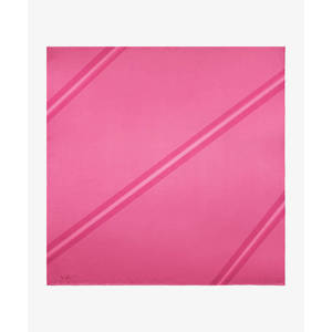 Luxurious Solid Color Aker <b>Silk</b> <b>Scarf</b> with Swarovski Crystals Square Long Style for All Seasons - Product Image 1
