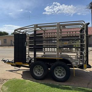 Heavy Duty Cattle Livestock <b>Trailer</b> Factory Direct Sale agricultural animal transport <b>trailer</b> farm <b>trailer</b> for cattle transport - Product Image 1