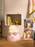 Table de chevet en résine LED de dessin animé HJ HOME pour chambre d'enfant, table décorative pour appartement et hôpital