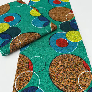 Multicolor African Wax Print and Ankara Cotton Fabric Togo Style 100 Percent Perfect for <b>Clothing</b> Quilting and Craft Projects - Product Image 1