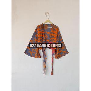 บิกินี่เสื้อครอปผ้าไหมผูกคอวีทรงยาวสำหรับผู้หญิงเสื้อครอปผ้าไหมผูกเชือกเสื้อครอปท็อปสำหรับใส่ไปปาร์ตี้ฤดูร้อน - Product Image 3