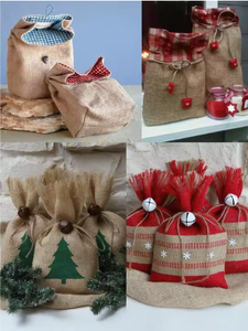Artisan Seagrass Holiday Gift Bag Organic Eco Friendly Xmas Packaging for Presents <b>Weddings</b> <b>Hampers</b> Festive Home Decor - Product Image 3