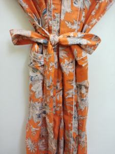 Robe Kimono en coton imprimé floral pour femme Peignoir léger doux et confortable ou couverture de plage et spa ou cadeau de vacances - Product Image 6