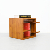 Bibliothèques modernes et créatives en teck avec plusieurs orientations pour salle d'étude, bureau et salon