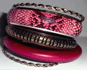 Bracelet tendance multicolore artisanal de style vintage avec un fini poli antique et un motif naturel - Product Image 5