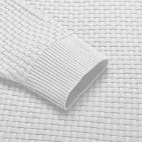 Pull en tricot 100% coton pour homme, dernière mode, design unique, col rond, haute performance, hiver