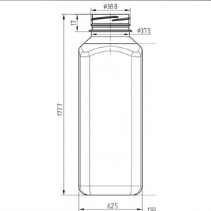 Botella de plástico PET cuadrada de 500ml de alta calidad OEM al por mayor con opciones de cubierta para champú a bajo precio en Turquía - Product Image 4