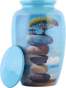 Tree of Life Adult Cremation Urn for Human Ashes with Beautiful Velvet Bag for <b>Dog</b> Ashes Funeral Burial <b>Memorial</b> Custom Size urn - Product Image 4