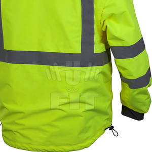 Chaqueta de trabajo de invierno de alta calidad para hombre construcción impermeable Hi Vis logotipo personalizable reflectante al por mayor - Product Image 6