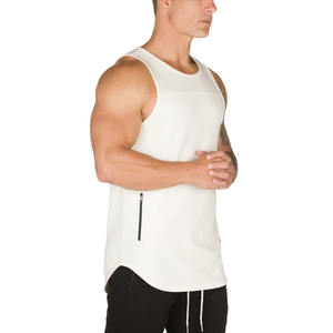 custom training tank <b>tops</b> mens wholesale <b>sleeveless</b> breathable workout gym vest athletic fitness <b>summer</b> streetwear apparel - Product Image 3