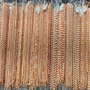 6-8mm 3A perles de riz naturel d'eau douce pour la fabrication de bijoux bracelet à bricoler soi-même, longueur 14 pouces perles brin - Product Image 4