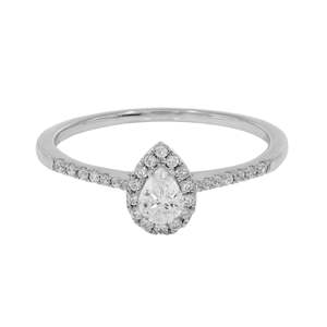 Alliance de mariage demi-éternité en diamant émeraude pour femme - Product Image 2