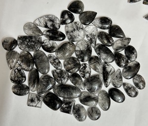 ผลึกควอตซ์เจียระไนแบบ100% สีดำธรรมชาติเกรด AAA ปรับเทียบ100% อัญมณีหลวมกึ่งมีค่าธรรมชาติสำหรับทำเครื่องประดับ - Product Image 5