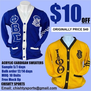 Cárdigan Unisex de Punto con Decoración Bordada y Patrón de Patchwork, Material de Lana/Acrílico Transpirable y de Secado Rápido - Product Image 6