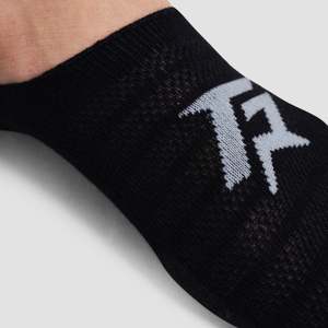 2pcs Breathable Cute Girl's Low Cut <b>Socks</b> with Custom Logo Diabetic Friendly Knitted From Spandex Size Free <b>Black</b> & White Print - Product Image 6