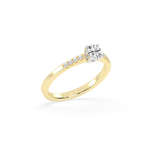 Bague en or 14kt et 18kt avec diamants cultivés en laboratoire-Bijoux de luxe durables de 0.50 ct pour toutes les occasions - Product Image 2