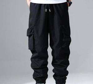 Pantalones Cargo de hombre al por mayor, pantalones Cargo de algodón 100% a la moda con logotipo personalizado, pantalones transpirables para hombre - Product Image 2