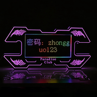 Exhibidor de Botellas LED Personalizado para Servicio de Bar en Club Nocturno VIP, Tablero de Mensajes con Glorificador LED RGB Programable