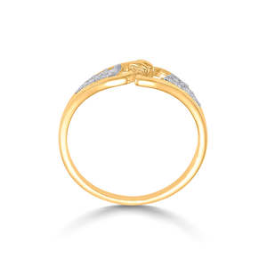 แหวนทองคำแท้ 18K ชุบโรเดียม ประดับพลอยธรรมชาติสำหรับผู้หญิง - Product Image 4