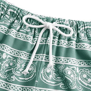 2025 tendance personnalisé grande taille Double couche Paisley maille 5 pouces entrejambe jeunesse basket-ball Bandana imprimer hommes Shorts - Product Image 3