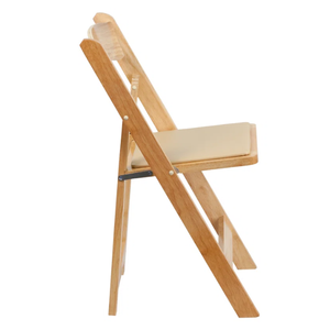 Restaurant Patio Folding Solid Wood Garden <b>Chairs</b>-Durable Lightweight <b>Stackable</b> & Portable - Product Image 2