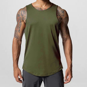 Camisetas Deportivas de Algodón con Logotipo Personalizado al por Mayor, Camisetas Deportivas Transpirables para Gimnasio, Ropa Deportiva sin Mangas para Hombre - Product Image 1