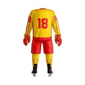 Ensemble uniforme de hockey sur glace haute performance, tissu respirant, maillot et pantalon légers, ajustement réglable pour l'entraînement et les matchs - Product Image 2