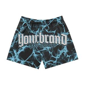 2025กางเกงขาสั้นชายหาดสำหรับผู้ชายกางเกงขาสั้นตาข่ายวิ่งจ๊อกกิ้งแห้งเร็วแบบซับลิเมชันออกแบบโลโก้ได้ตามต้องการ - Product Image 4