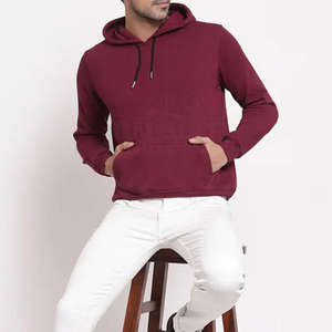 Sudadera con Capucha Lisa para Hombre, Sudadera Extra Grande de Felpa, Fabricante de Sudaderas Personalizadas, Sudadera Corta de Gran Peso - Product Image 4