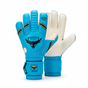 Sarung Tangan Kiper Profesional Sepak Bola PU Unisex, Dapat Disesuaikan, Bernapas, Anti Selip, Pelindung Jari, Penutup <span class=keywords><strong>Hook</strong></span> <span class=keywords><strong>Loop</strong></span> - Product Image 3