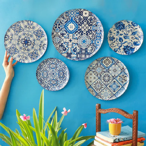 Placa de pared de Metal de hierro impresa con dibujos animados, pegatina de flor esmaltada, plato negro, mesa para servir, accesorios de Navidad, venta al por mayor - Product Image 4