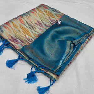 Pure Soft Kanchivaram Pethani Silk Saree Party Wear Dress pour adultes pour Salwar Lehenga Choli Style pakistanais - Product Image 4