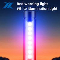 Lampe torche tactique LED portable zoomable 20W, longue portée, affichage numérique ABS, rechargeable par USB, batterie 18650