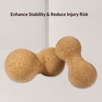 Rouleau de massage en liège, rouleau cacahuète, ensemble de yoga 5-10cm, libération myofasciale, thérapie des points de pression, relaxant musculaire naturel YS CK-MB-01