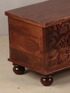 Caja de Almacenamiento de Madera Rústica con Tapa para Sala de Estar, Dormitorio, Solución de Almacenamiento para el Hogar, para Mantas, Ropa y Accesorios - Product Image 6