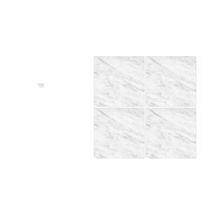 Baldosas de mármol blanco con precio al por mayor de fábrica de cerámica, 400x400mm - Product Image 1