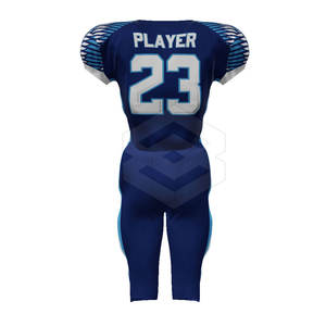 Uniforme de football américain de conception personnalisée de meilleure qualité à manches courtes 100% polyester vêtements d'entraînement respirants à séchage rapide - Product Image 3