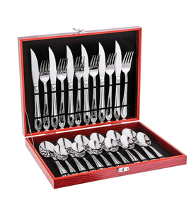 Stocks d'usine Couverts en acier miroir Ensemble d'ustensiles de voyage Couteau Fourchette Cuillère Vaisselle Ensemble de couverts pour articles de couverts de mariage - Product Image 5