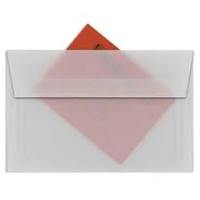 Enveloppes portefeuilles en vélin translucide, modernes, transparentes, personnalisables pour les invitations de mariage et la papeterie de luxe