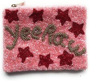 Bolsa de Algodón con Cuentas, Monedero Bordado a Mano, Mini Monedero Occidental con Cierre de Cremallera, Colores Mezclados, Cartera Tribal con Cuentas, Personalizable - Product Image 4