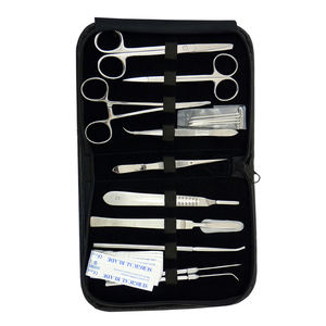 Students Surgical Kits 11 Pieces With <b>Needle</b> Holder Forceps Tweezers <b>Scaler</b> Scissor Probe Stainless Steel Surgical Tanning Kit - Product Image 3