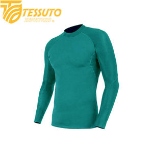 OEM Rash Guard MMA pour hommes de haute qualité, Spandex/Polyester, séchage rapide, manches longues, impression personnalisée, vente en gros - Product Image 4