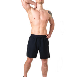 Men's Fitness Gym Shorts Breathable Lightweight <b>Compression</b> Streetwear with Running Pocket Solid Pattern Jogger for Workout Run - Product Image 1