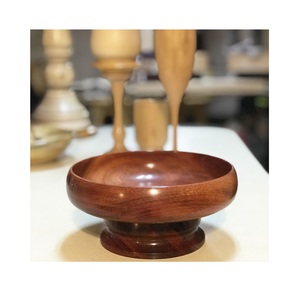 Cuenco de madera de bambú de lujo, cuenco de servicio ecológico hecho a mano para cocina, mesa de comedor o uso en interiores y exteriores - Product Image 2