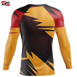 <b>Compression</b> <b>Shirts</b> <b>Custom</b> Made <b>Design</b> Your Own Sublimated Printing Rash Guard Wholesale High Quality Gym Fitness <b>Shirt</b> - Product Image 2