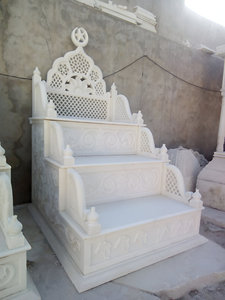 ที่ตั้งสวดมนต์แบบอิสลามที่หรูหราออกแบบเองได้หรูหราหินอ่อนมินบาร์ระดับพรีเมียมสำหรับการตกแต่งภายในของมัสยิด - Product Image 6