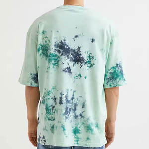 Camisetas con estampado de letras de gran tamaño para hombre, camisetas casuales de Hip Hop de verano con hombros caídos para hombre - Product Image 2