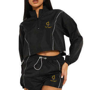 Ensembles courts coupe-vent pour femmes en plein air avec design personnalisé ensembles de deux pièces tenues pour vêtements d'été - Product Image 1